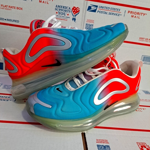 Nike Shoes - Nike Women's Air Max 720 'PINK SEA' AR9293-600 Lava Glow/Blue Fury Size 13.0